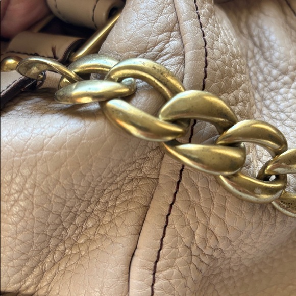 GUC Vintage Kenneth Cole Cream Pebbled Leather Shoulder Bag $85 - Picture 14 of 15